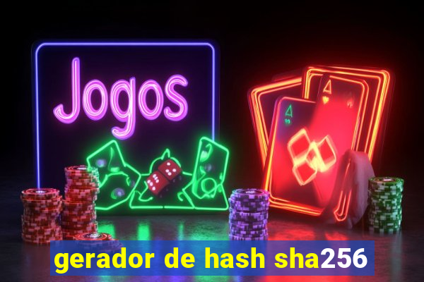 gerador de hash sha256